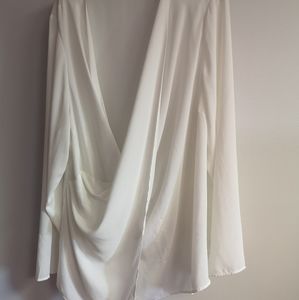 A beautiful white shirt drape on the front